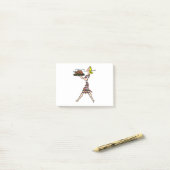 Thanksgiving 1950 blonde huisvrouw post-it® notes (Op bureau)