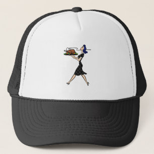 Thanksgiving 1950 gothic huisvrouw trucker pet