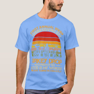 Thanksgiving 1e jaarlijkse WKRP Turkije - Daling T-shirt