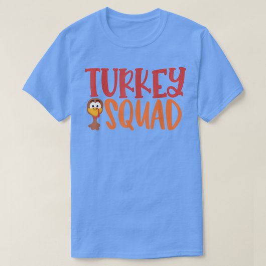 Thanksgiving 2022, Vibes Wo, Herfst Turkije Squad  T-shirt (Design voorkant)
