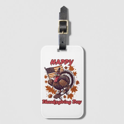 Thanksgiving 2023 bagagelabel (Voorkant (verticaal))
