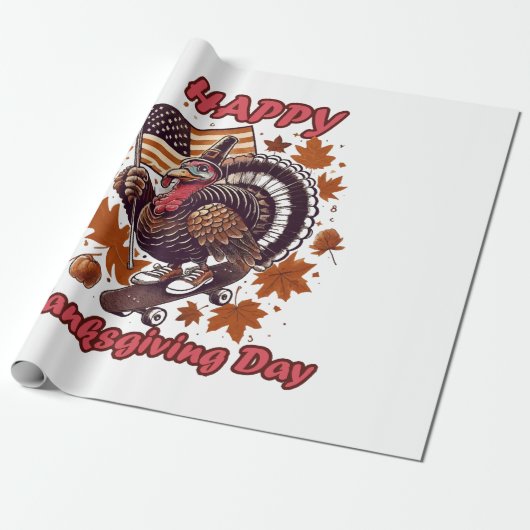 Thanksgiving 2023 cadeaupapier (Uitgerold)