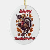 Thanksgiving 2023 keramisch ornament (Rechts)