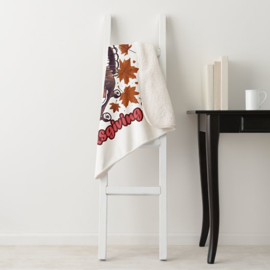 Thanksgiving 2023 sherpa deken (In situ)