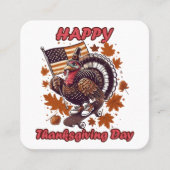 Thanksgiving 2023 vierkante visitekaartje (Voorkant)