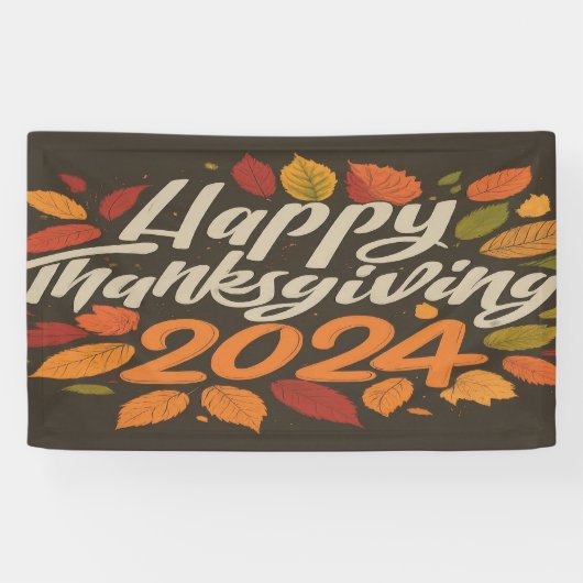 Thanksgiving 2024 3' x 5' Banner (Horizontaal)