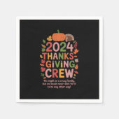 Thanksgiving 2024 Crew Turkije Matching Servet (Voorkant)
