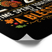 Thanksgiving 2025 Matching Family Tee Turkey Pumpk Poster (Hoek)