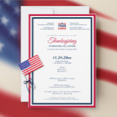 Thanksgiving 2026 Politieke Fundraiser Gala Diner Kaart