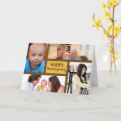 Thanksgiving 4  fotokaartje kaart (Gele Bloem)