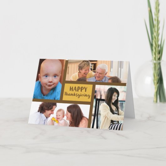 Thanksgiving 4  fotokaartje kaart (Voorkant)