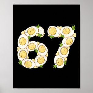 Thanksgiving 67 Geduivelde Eieren Grappig Zes Zeve Poster