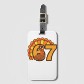 Thanksgiving 67 Retro Vibes Bagagelabel (Voorkant (verticaal))