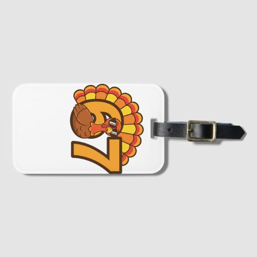 Thanksgiving 67 Retro Vibes Bagagelabel (Voorkant (horizontaal))