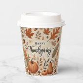 Thanksgiving 8 oz Paper Cup Papieren Bekers (Voorkant)