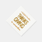 Thanksgiving | A KNOWvember To Remember Servet (Hoek)