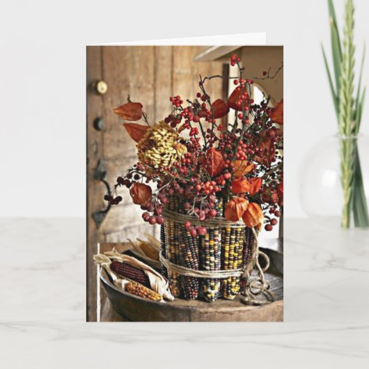 THANKSGIVING AAN ** MIJN VRIEND ** DANKBAAR VOOR " FEESTDAGEN KAART (Voorkant)