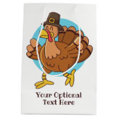 Thanksgiving aangepast cadeautas voor tekst in Tur (Achterkant)
