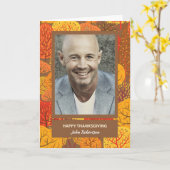 Thanksgiving aangepaste foto en naam BrightStor Ca Kaart (Gele Bloem)