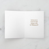 Thanksgiving Aangepaste naam of namen Herfst Kaart (Binnen)