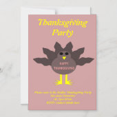 Thanksgiving Aangepaste partij Turkije uitgenodigd Magnetische Uitnodiging (Voorkant)