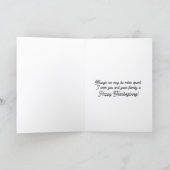 Thanksgiving Across the Miles Mountain Road Feestdagen Kaart (Binnen)