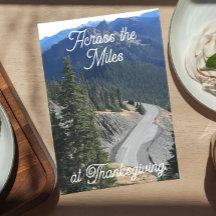 Thanksgiving Across the Miles Mountain Road