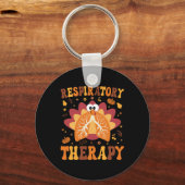 Thanksgiving Ademhalingstherapie Therapeut Herfst Sleutelhanger (Voorkant)