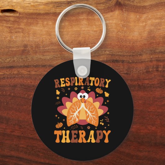 Thanksgiving Ademhalingstherapie Therapeut Herfst  Sleutelhanger (Voorkant)