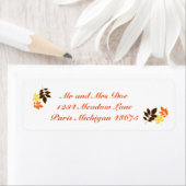 Thanksgiving Adresetiketten/bladeren Etiket (Insitu)