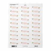 Thanksgiving Adresetiketten/bladeren Etiket (Full Sheet)