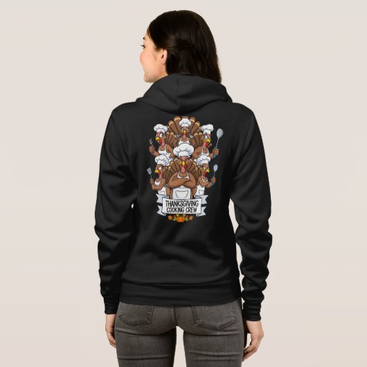 Thanksgiving Adult Full-Zip Hoodie (Achterkant volledig)