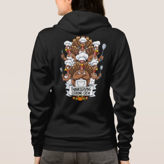 Thanksgiving Adult Full-Zip Hoodie (Achterkant)