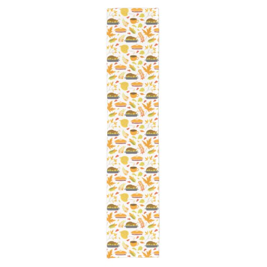 Thanksgiving Afbeeldingen patroon Korte Tafelloper (Voorkant)