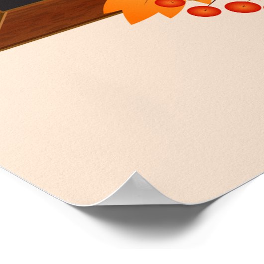 Thanksgiving afdrukken, waarde Poster papier (mat) (Hoek)