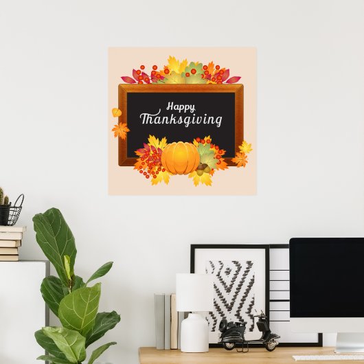 Thanksgiving afdrukken, waarde Poster papier (mat) (Thuiskantoor)