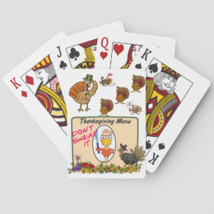 Thanksgiving afspeelkaartdeck pokerkaarten