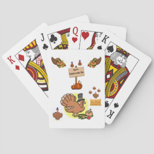 Thanksgiving afspeelkaartdeck pokerkaarten