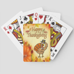 Thanksgiving afspeelkaartdeck speelkaarten