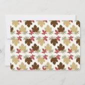 Thanksgiving afvlakt handschriftenfoto feestdagenkaart (Achterkant)