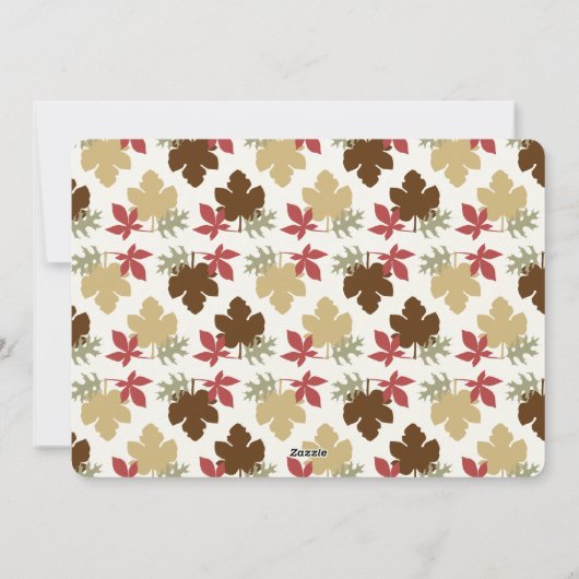 Thanksgiving afvlakt handschriftenfoto feestdagenkaart (Achterkant)