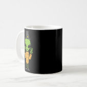 Thanksgiving Alien Dankbaar Funny Herfst Ruimte Ma Koffiemok (Voorkant links)