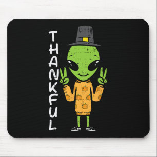 Thanksgiving Alien Dankbaar Funny Herfst Ruimte Ma Muismat