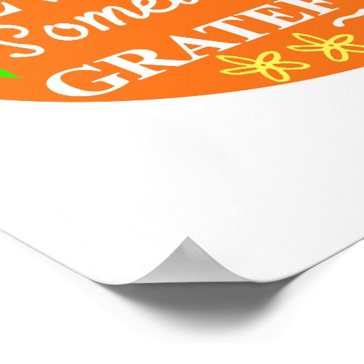 Thanksgiving Altijd grateful pomkin Typografie Poster (Hoek)