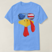 Thanksgiving Amerikaanse bril voor Turkije T-shirt (Design voorkant)