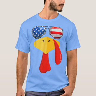 Thanksgiving Amerikaanse bril voor Turkije T-shirt