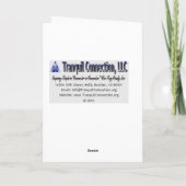 Thanksgiving Angel Feestdagen Kaart (Achterkant)