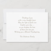 Thanksgiving. Angel Painting Feestdagenkaart (Achterkant)