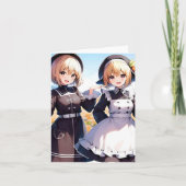 Thanksgiving Anime E - AI Feestdagen Kaart (Voorkant)