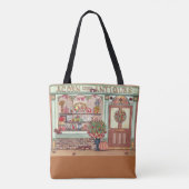 Thanksgiving Antiek Waterverf Canvas tas (Achterkant)